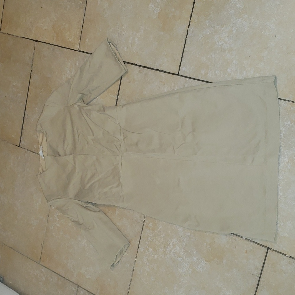 Cos cream cotton blend dress size xs petite